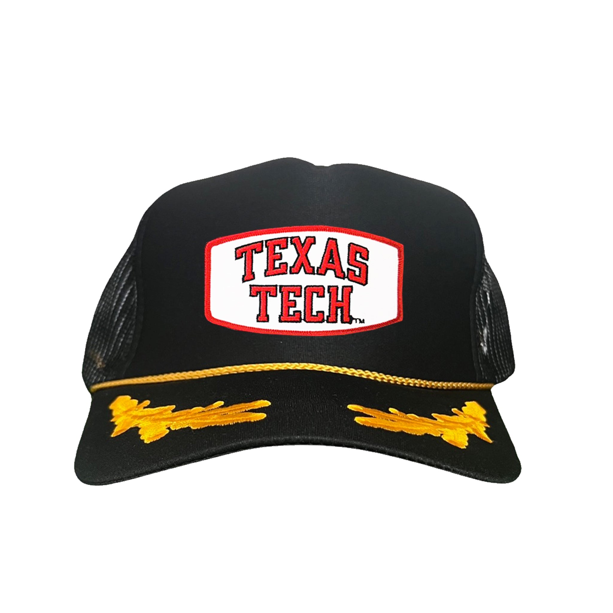 Texas Tech Red Raiders Rectangle Patch Mesh Snapback Hat
