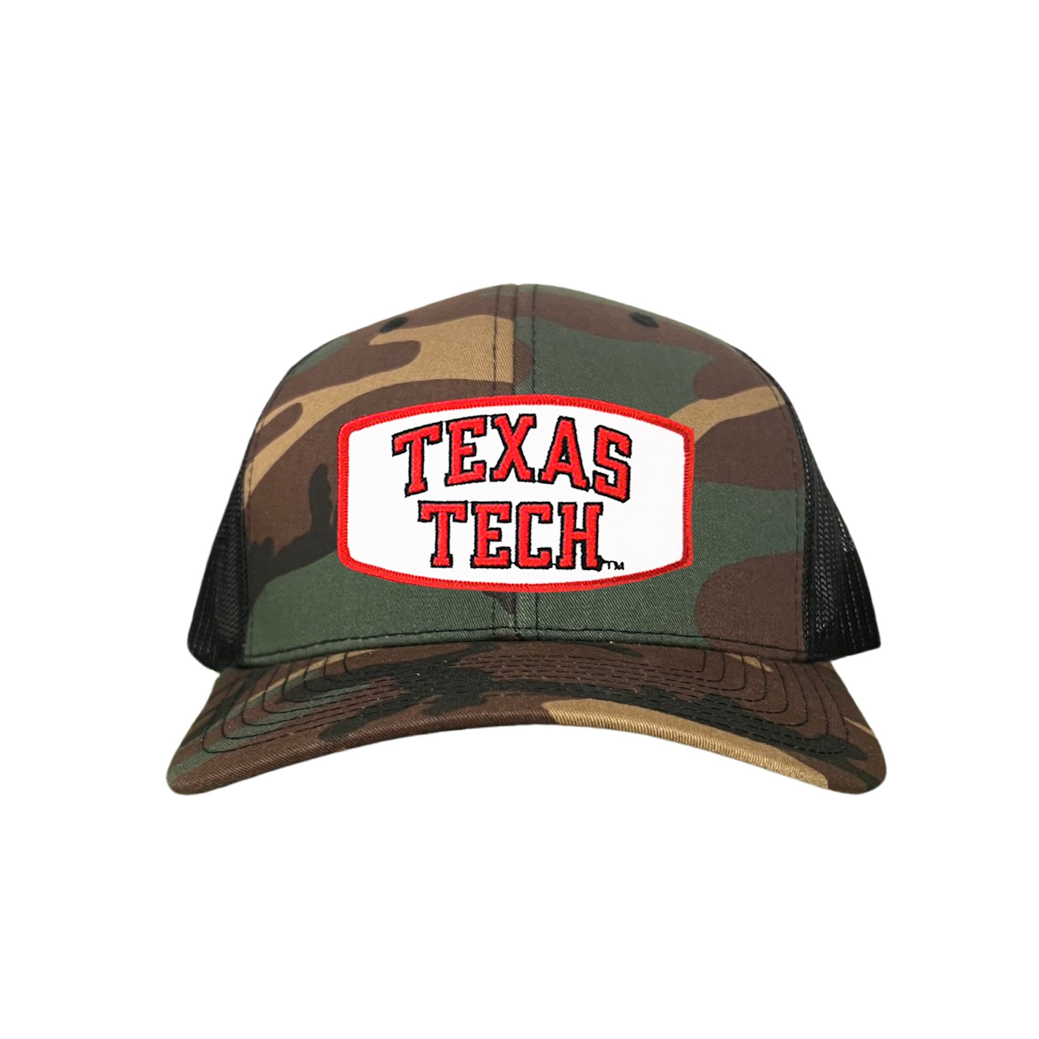 Texas Tech Red Raiders Rectangle Patch Mesh Snapback Hat