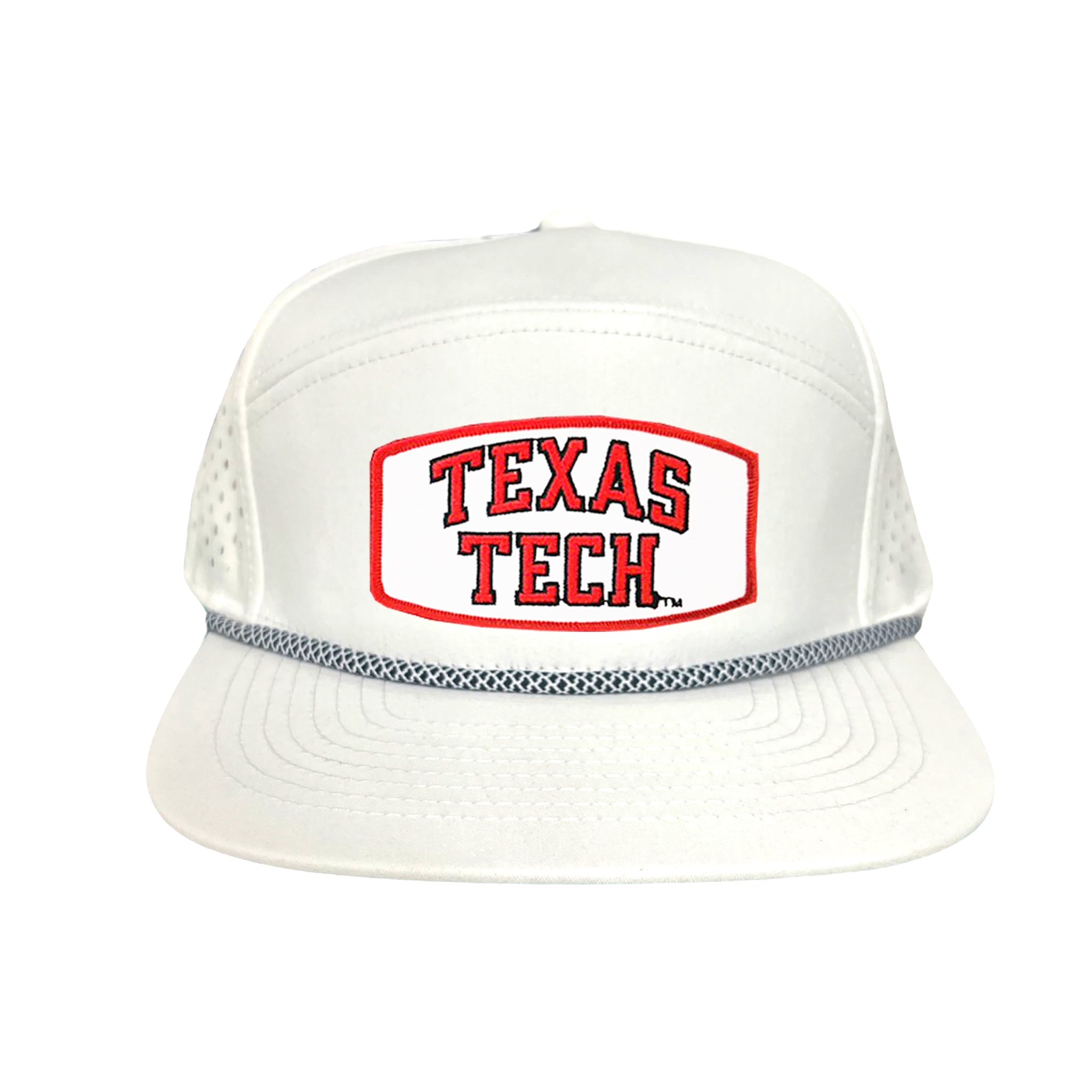 Texas Tech Red Raiders Rectangle Patch Mesh Snapback Hat