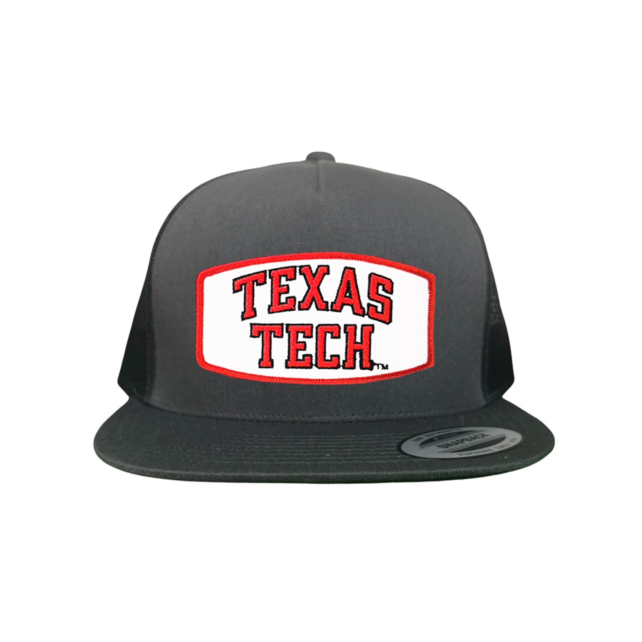 Texas Tech Red Raiders Rectangle Patch Mesh Snapback Hat