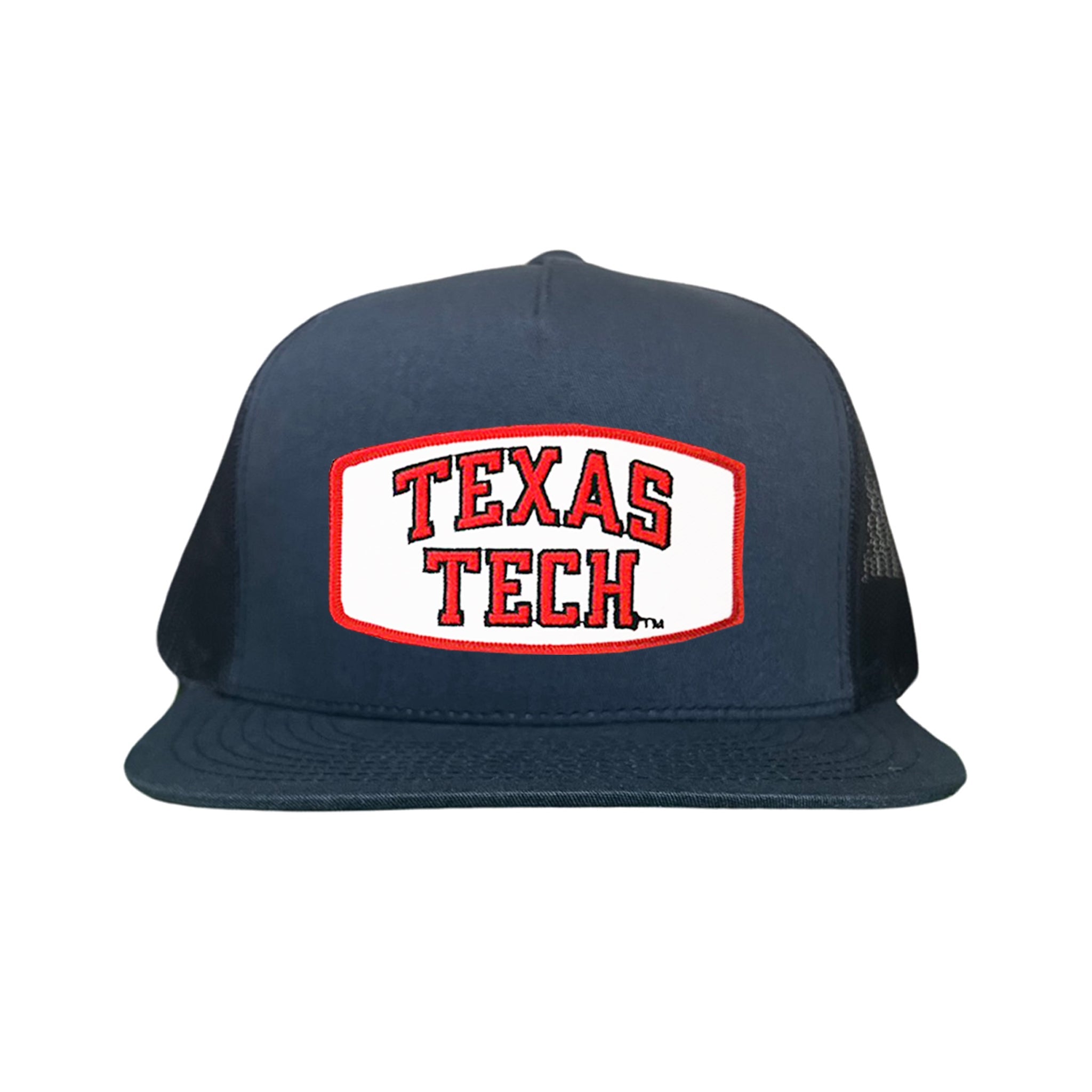 Texas Tech Red Raiders Rectangle Patch Mesh Snapback Hat