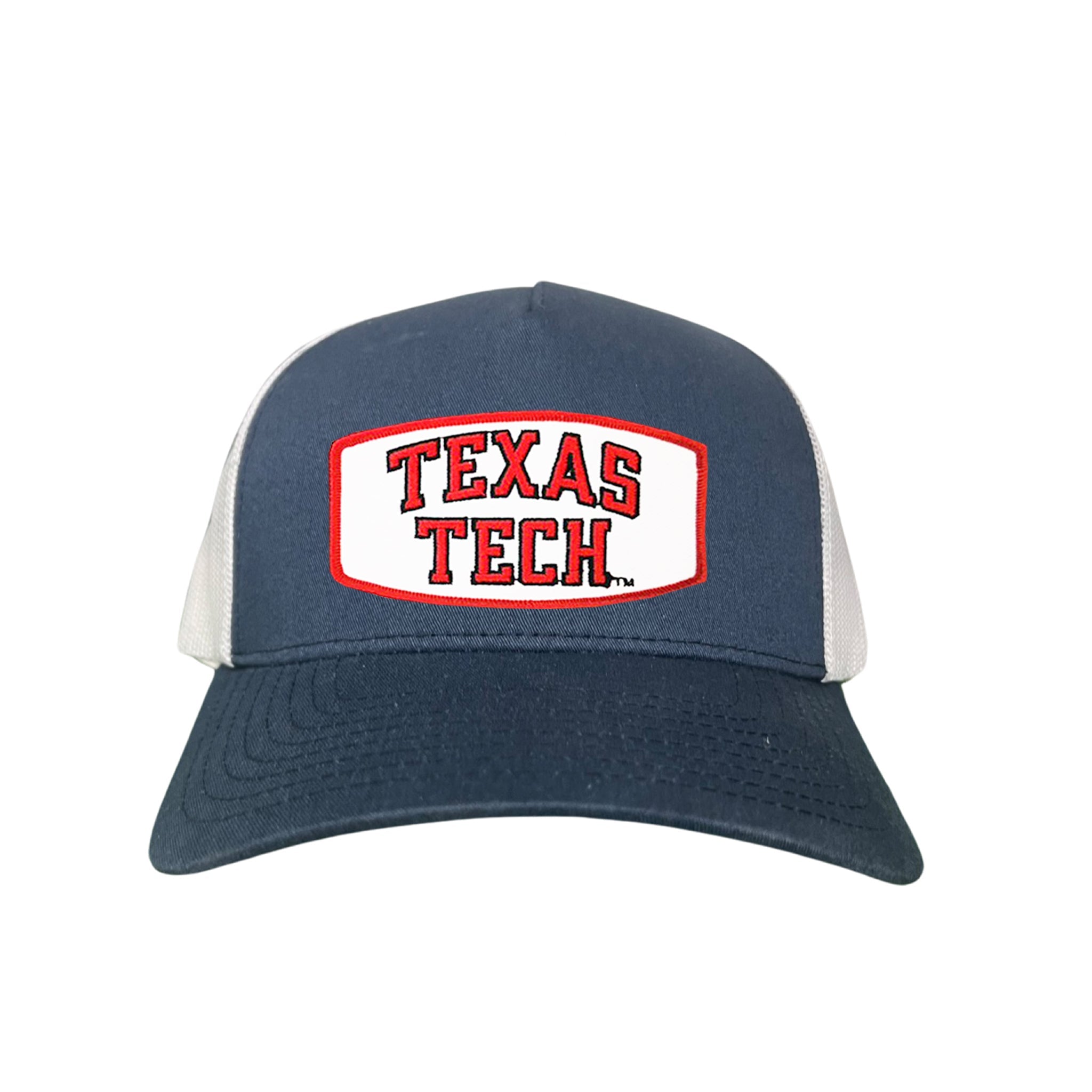 Texas Tech Red Raiders Rectangle Patch Mesh Snapback Hat