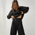 Women’s French Casual Two-Piece Suit High-Waist Trousers Set - Image 3