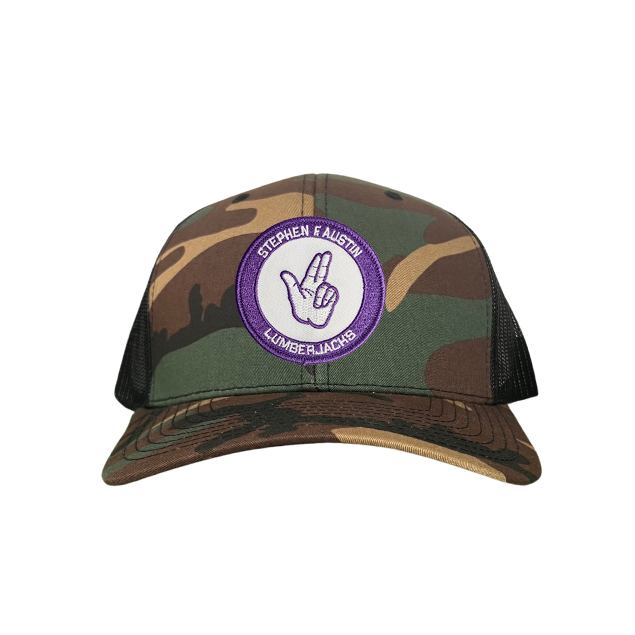 SFA Axe 'Em Hand Curved Bill Mesh Snapback Hat