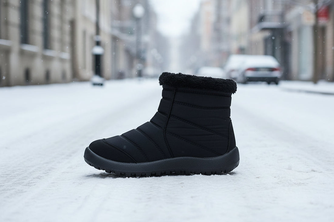 Women's Waterproof Snow Boots with Thickened Cotton Lining