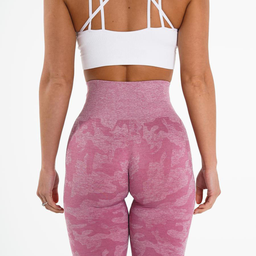 Snowflake Camouflage Seamless High Waisted Yoga Leggings