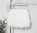 Lace Tiered Mini Skirt for Women - Harajuku Style White & Black - Image 6