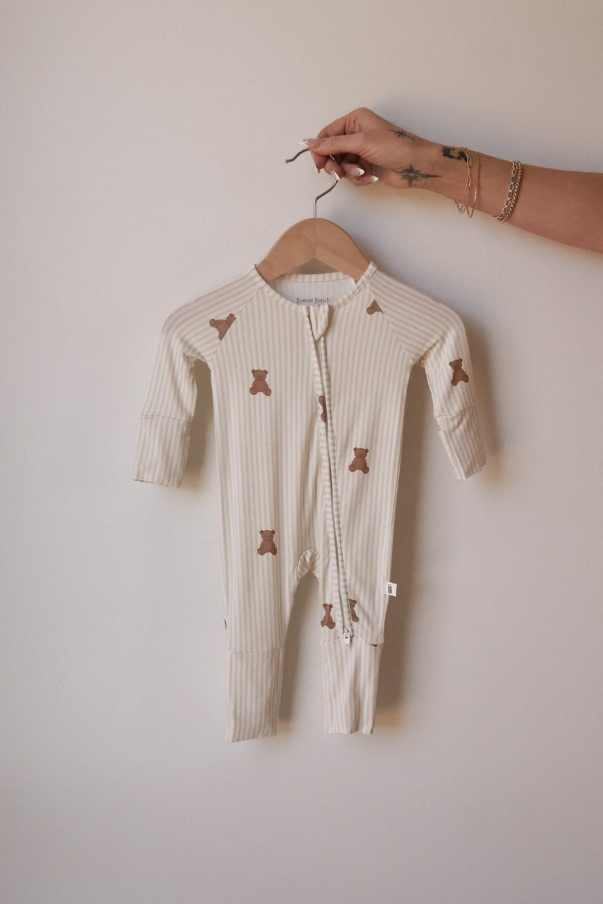 Bamboo Zip Pajamas | Teddy