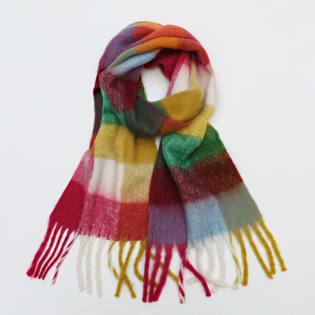 Thickened Imitation Cashmere Plaid Scarf - Warm & Stylish - Image 15