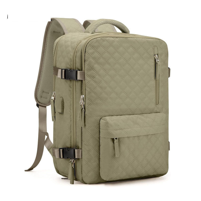 Women's Quilted Travel Backpack - College, Business, Everyday - Image 6
