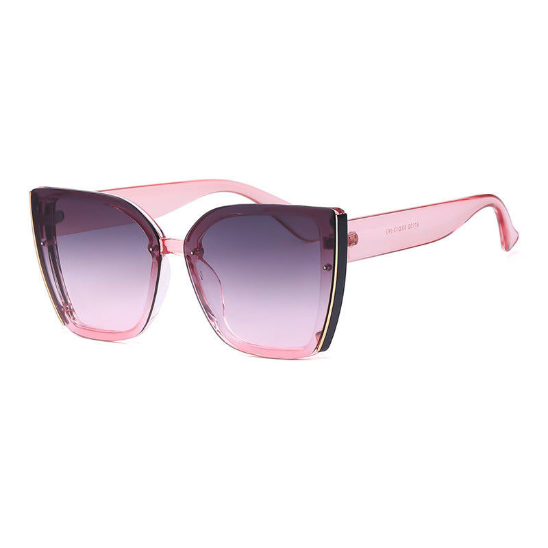 Oversized Cat-Eye Sunglasses UV Protection Trendy Fashion Shades