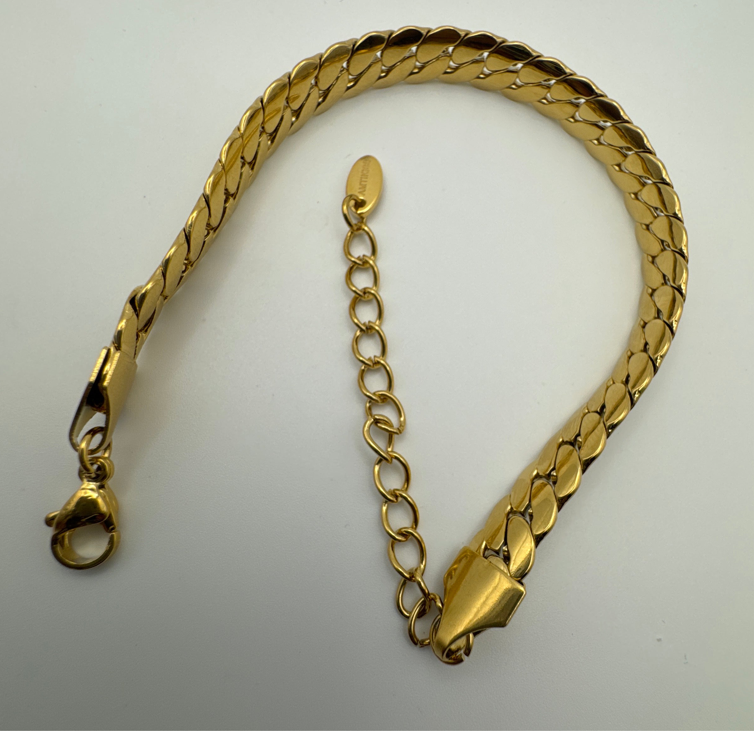 Hypoallergenic Gold Chain Bracelet - Nickel Free Stainless Steel Jewelry for Sensitive Skin