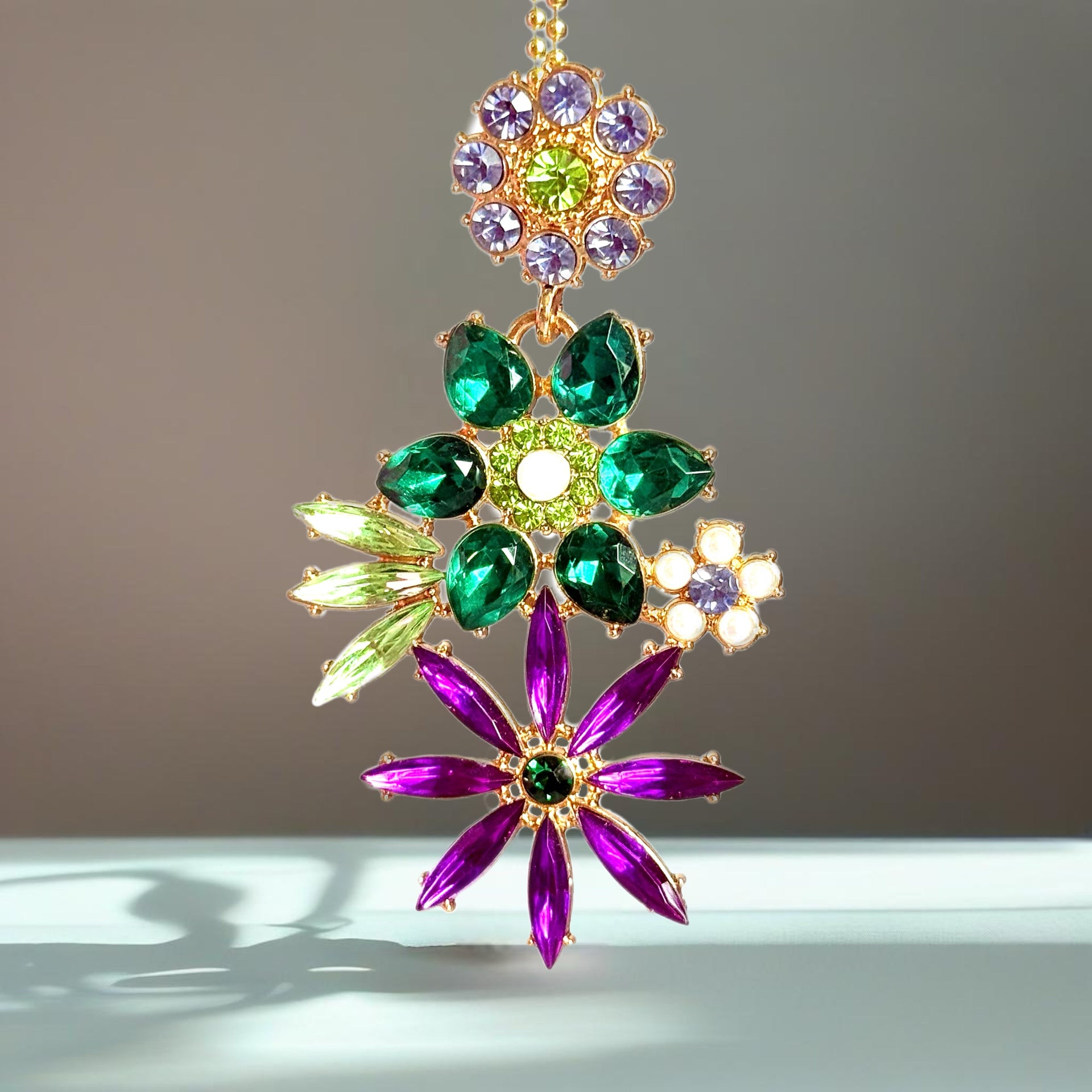 Mardi Gras Bling Charm - Tumbler Handle Charm