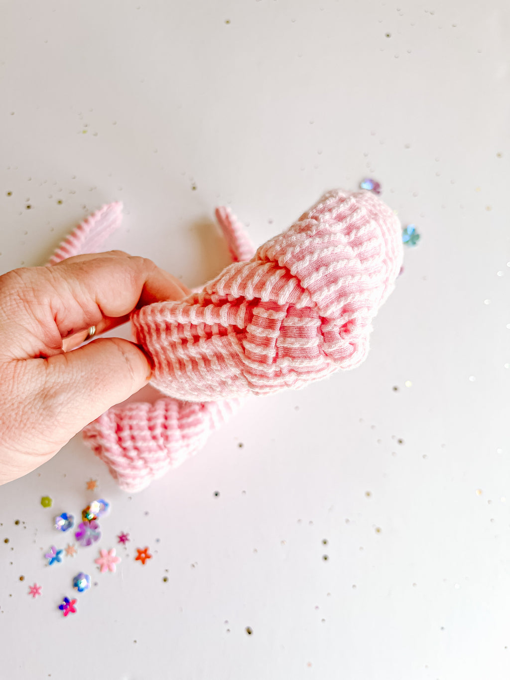 Light Pink Ribbed Knotted Headband