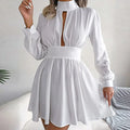 2023 Spring New Women's Elegant Solid Color Dress