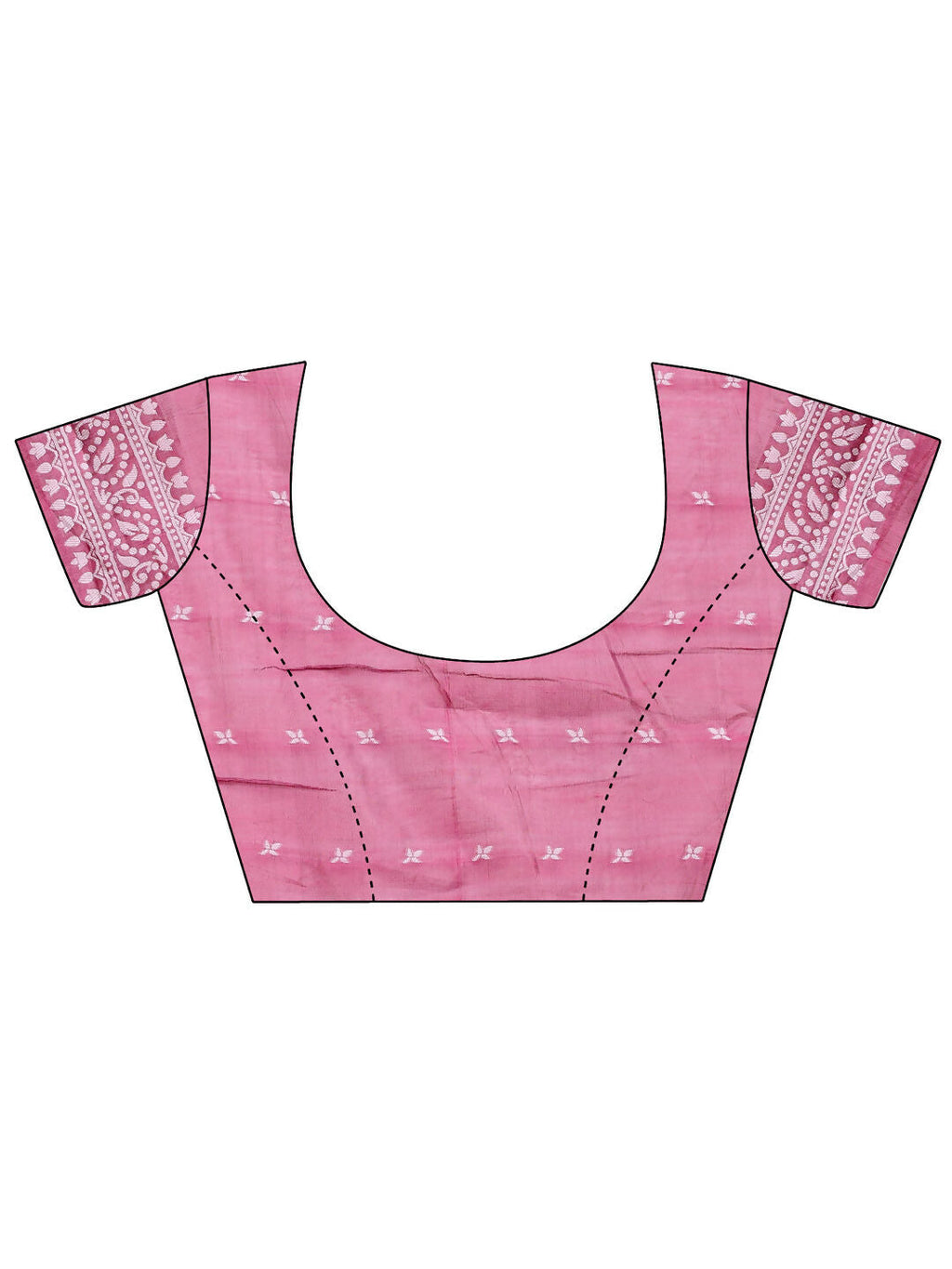 Pankhuri Pink Linen Cotton Saree