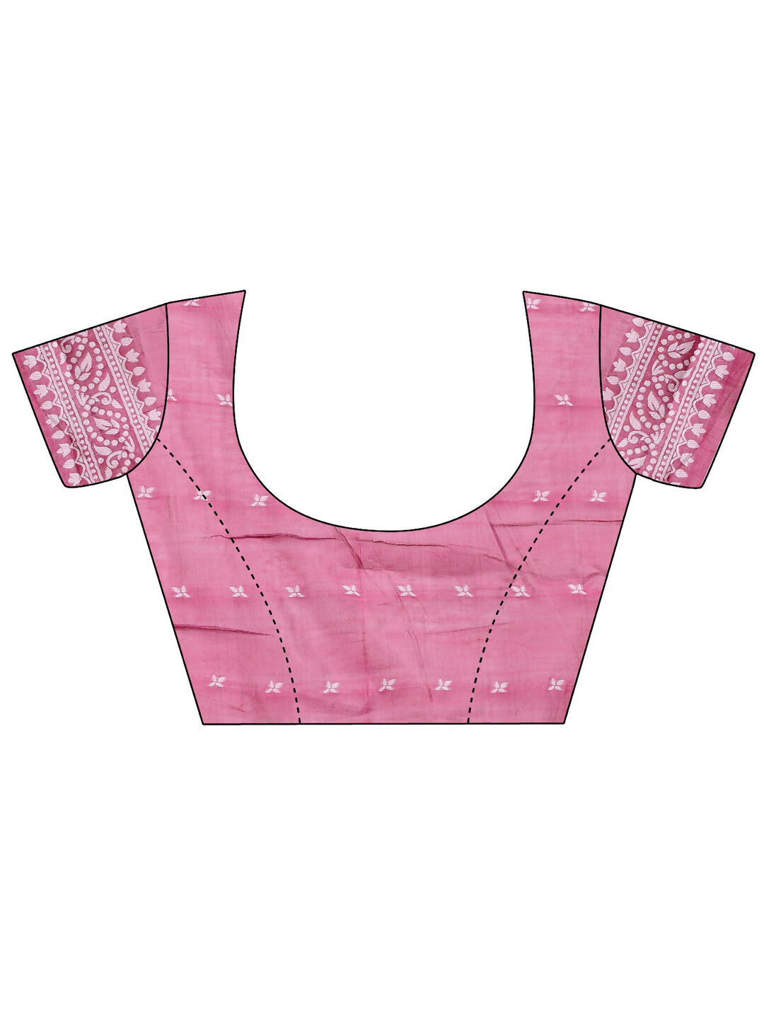 Pankhuri Pink Linen Cotton Saree