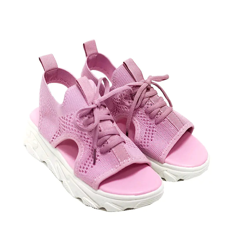 Women's Casual Hollow Thick Bottom Knit Beach Sandals - Image 27