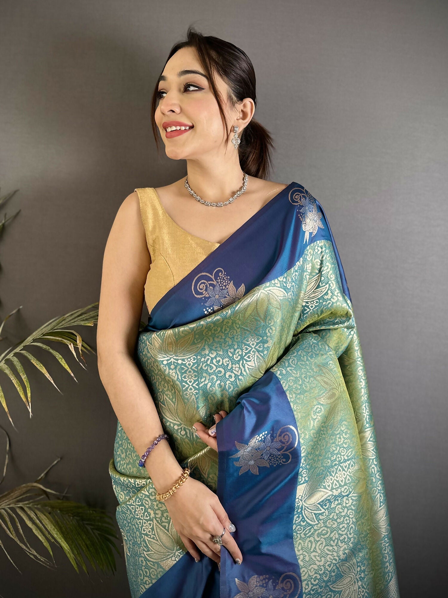 Pista Green Soft Silk Dharmavaram Saree with Intricate Zari Weaving