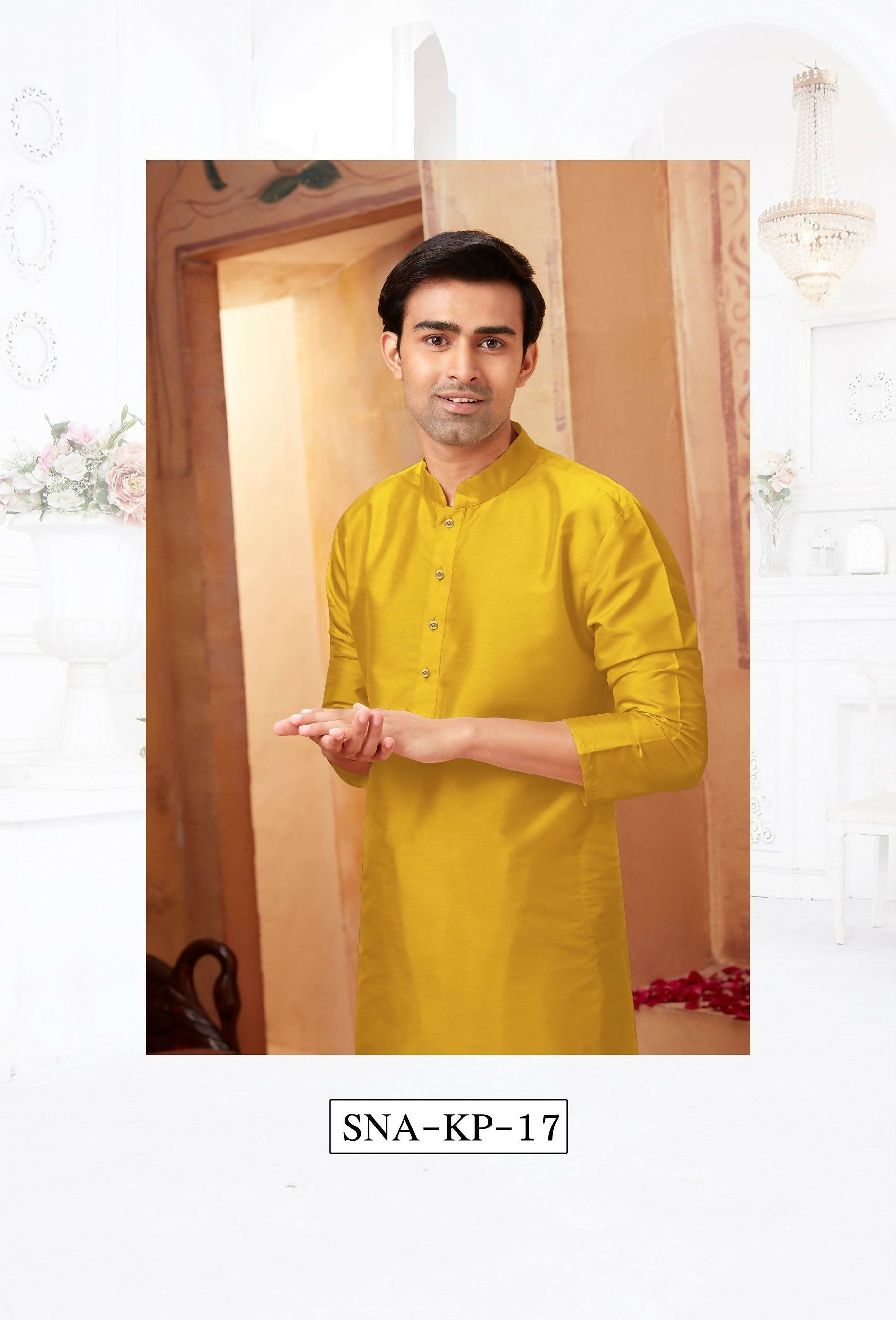 Green Art Silk Kurta Pyjama for Boys - Traditional Festive Wear