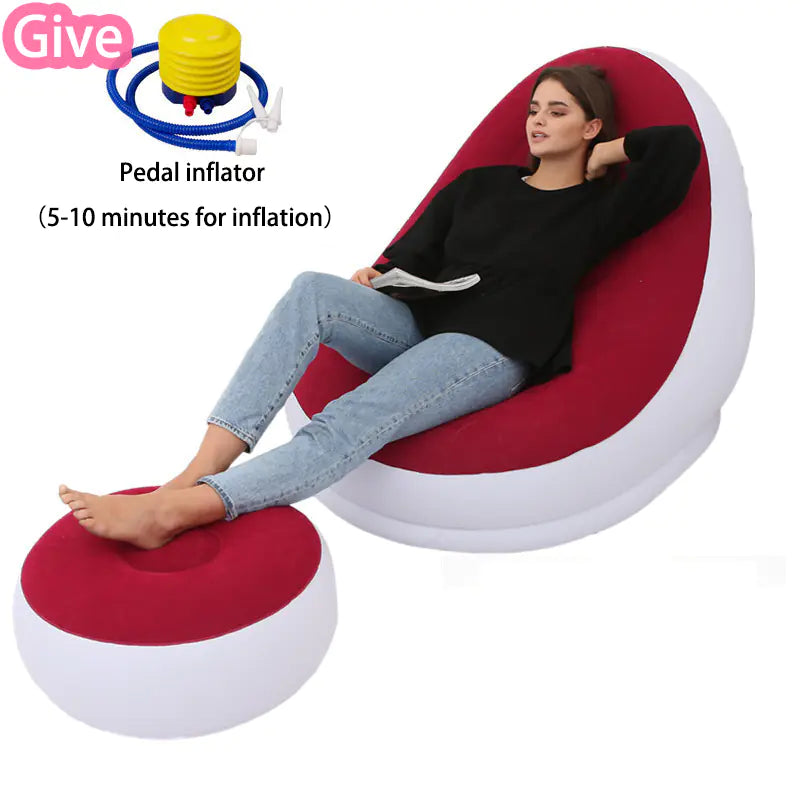 Inflatable Foldable Lounge Chair for Outdoor Use
