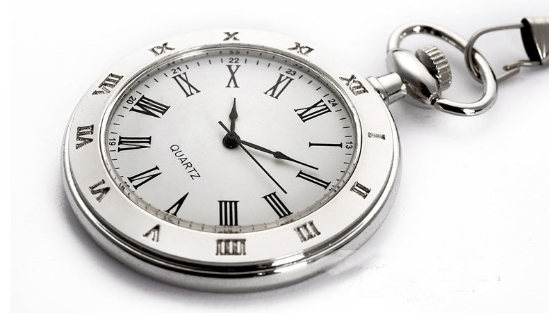 Creative Personalized Retro Silver Single-glass Pocket Watch