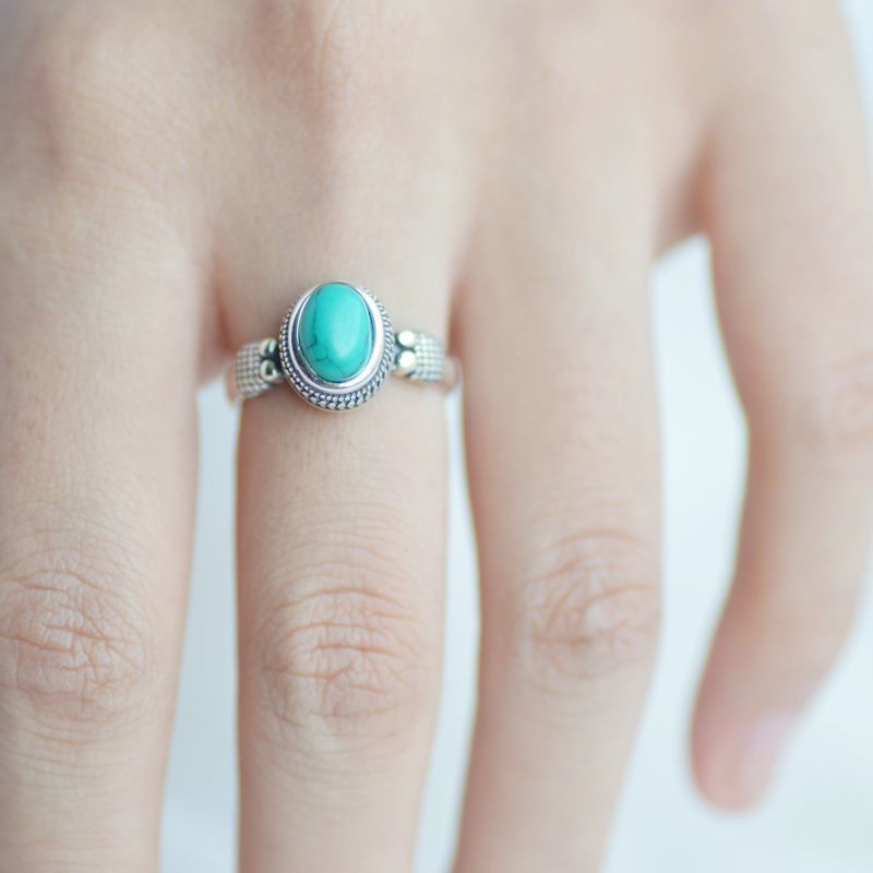 Vintage Style Geometric Adjustable Ring in S925 Silver-Plated