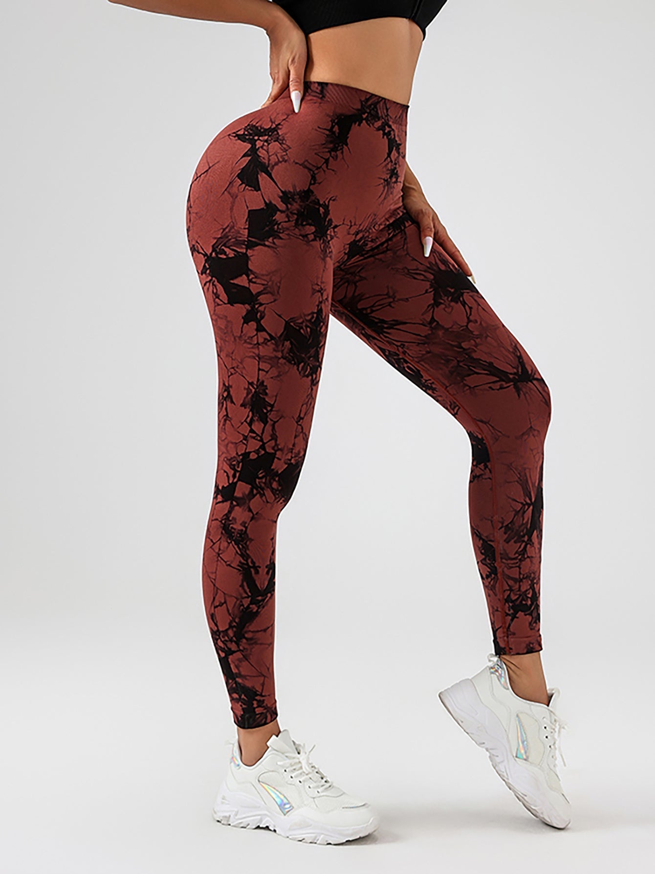 Tie-Dye Slimming Yoga Leggings Butt Lifting High-Stretch Pants
