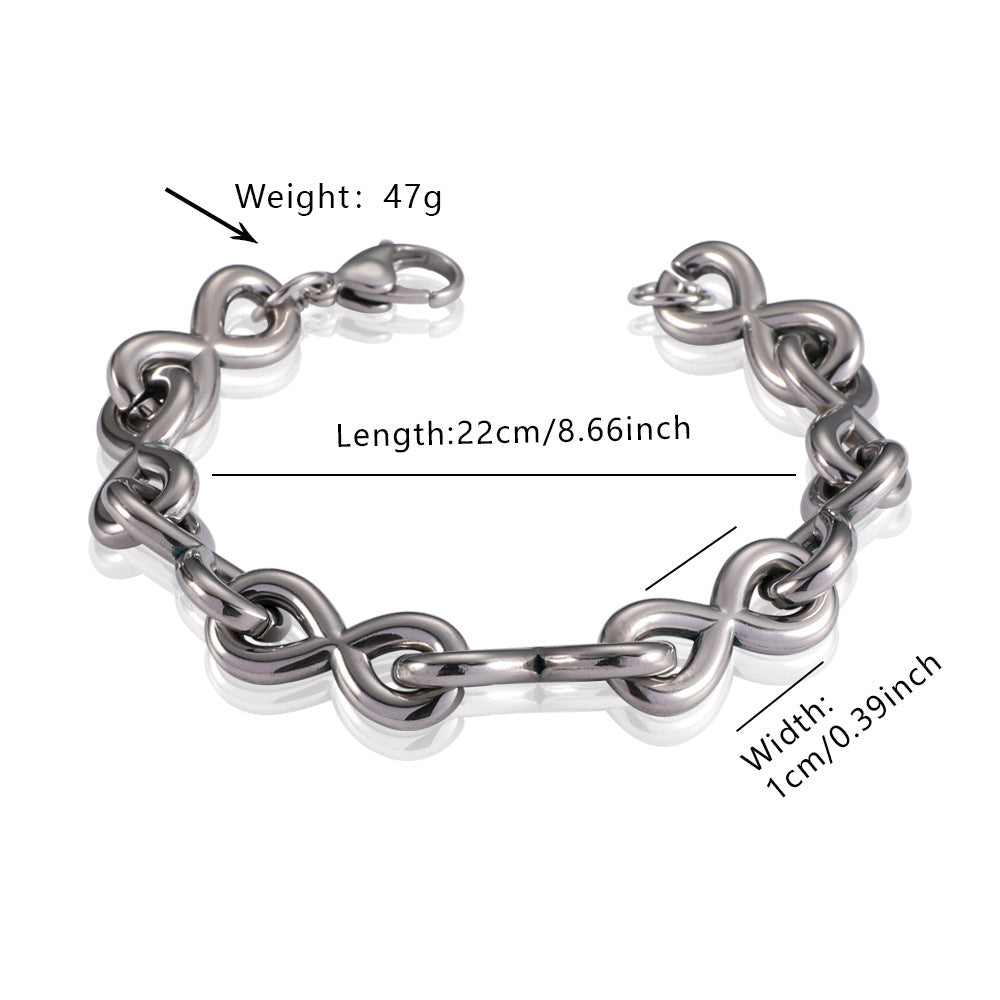 Men’s Bold Cuban Link Bracelet – Stainless Steel Hip Hop Jewelry
