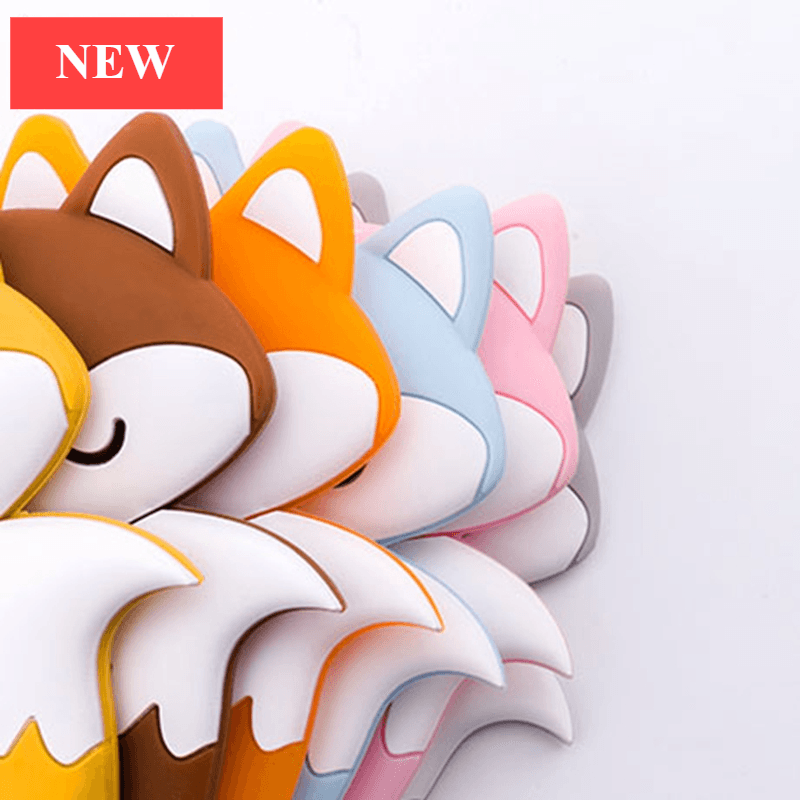 Animal Fox Silicone Teether Toy for Baby Teething