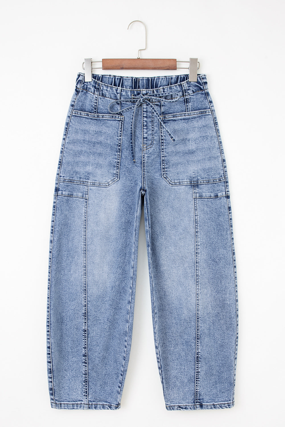 Bella Paperbag Waist Barrel Jeans
