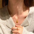 S925 Sterling Silver Pearl Necklace For Women Light Luxury And High-end