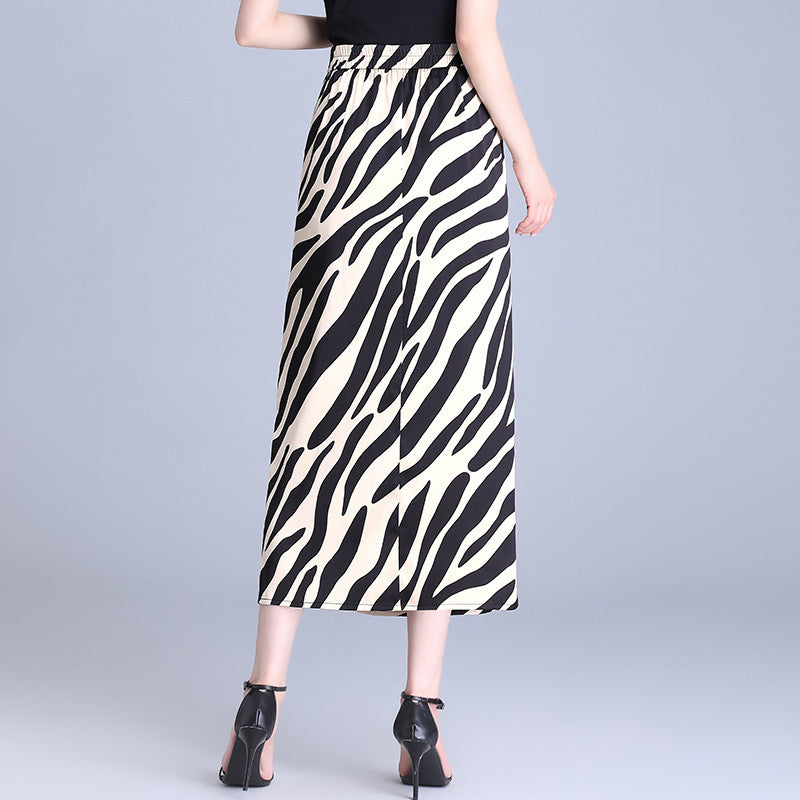 Women's High Waist Hip Split Long Skirt for Office Chic
