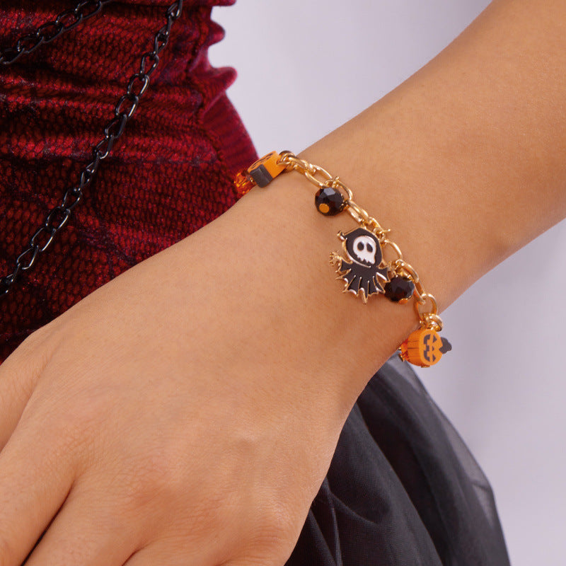 Creative Ghost Pumpkin Halloween Series Bracelet