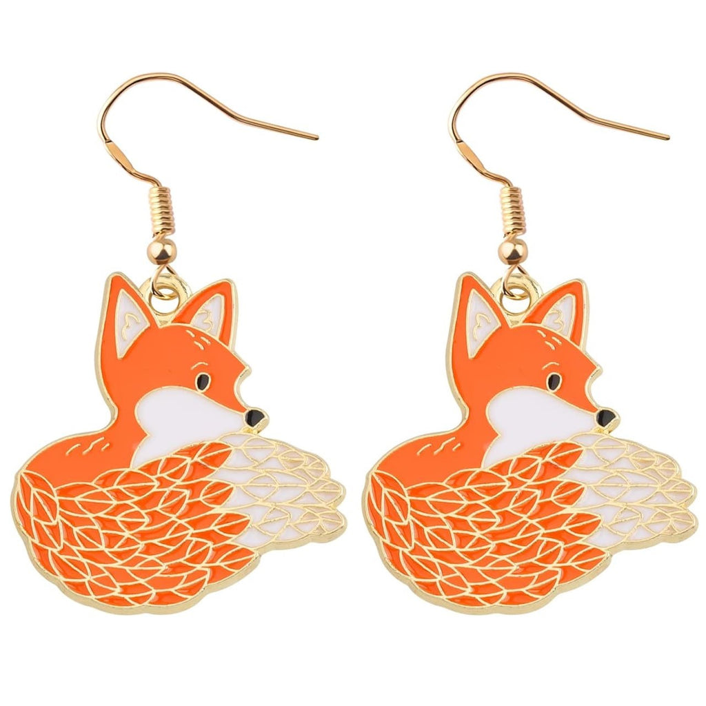 Fashionable  Personalized Forest-Style Cartoon Fox Earrings