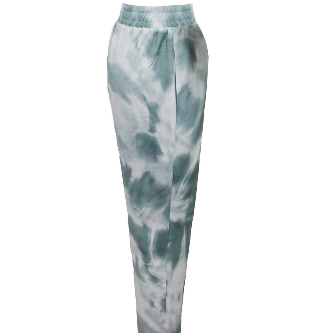Women's White Tie-Dye Relaxed Jogger Pants