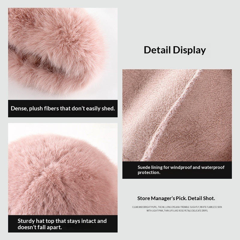 Women's Plush Round-Top Winter Hat