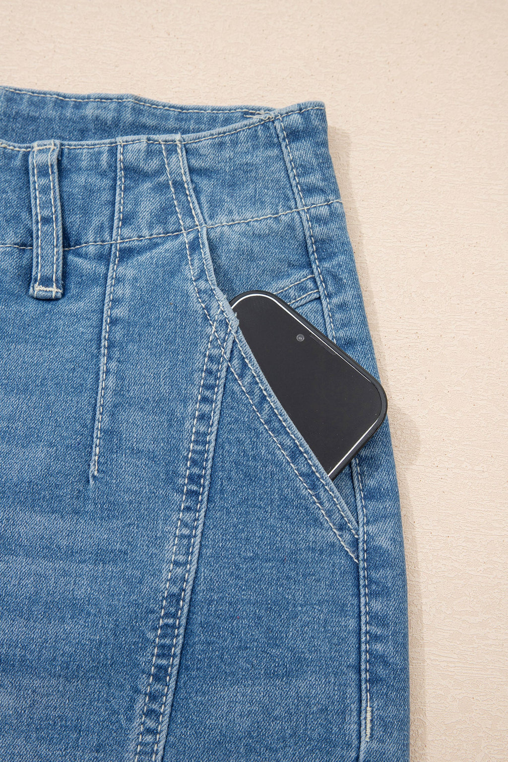 Medium Wash Denim High Waist Barrel Leg Jeans