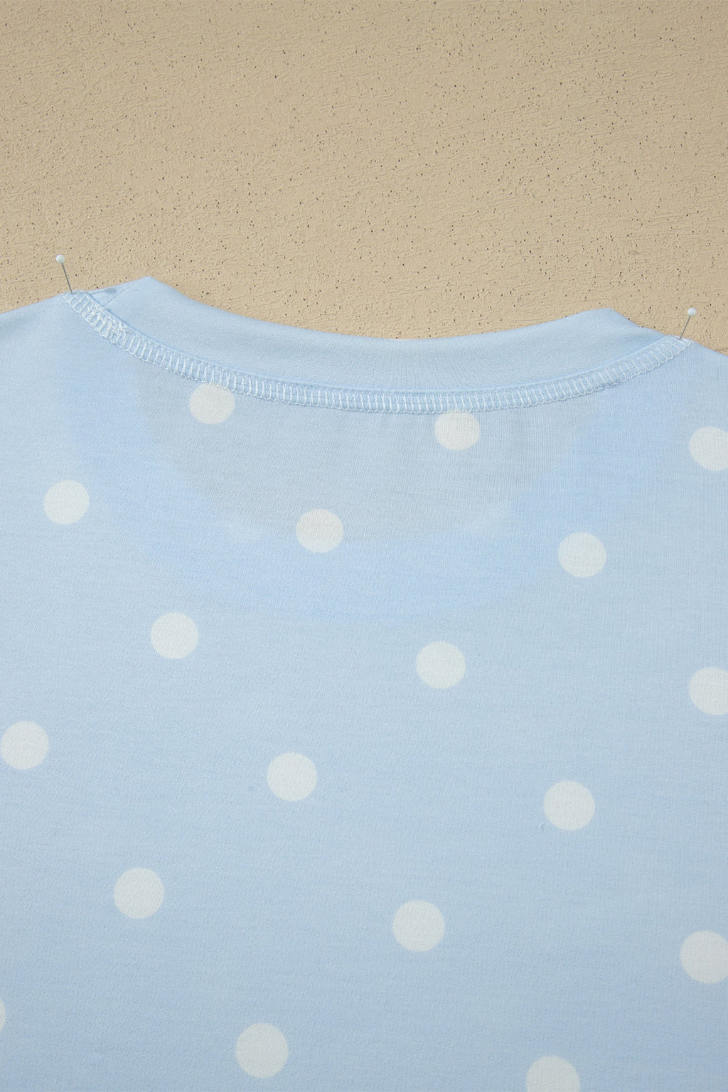 Kimber Polka Dot Loose Tee with Exposed Seam Details