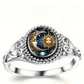 Retro Starry Print Ring For Women