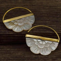 Simple Retro Fan-Shaped Womens Earrings