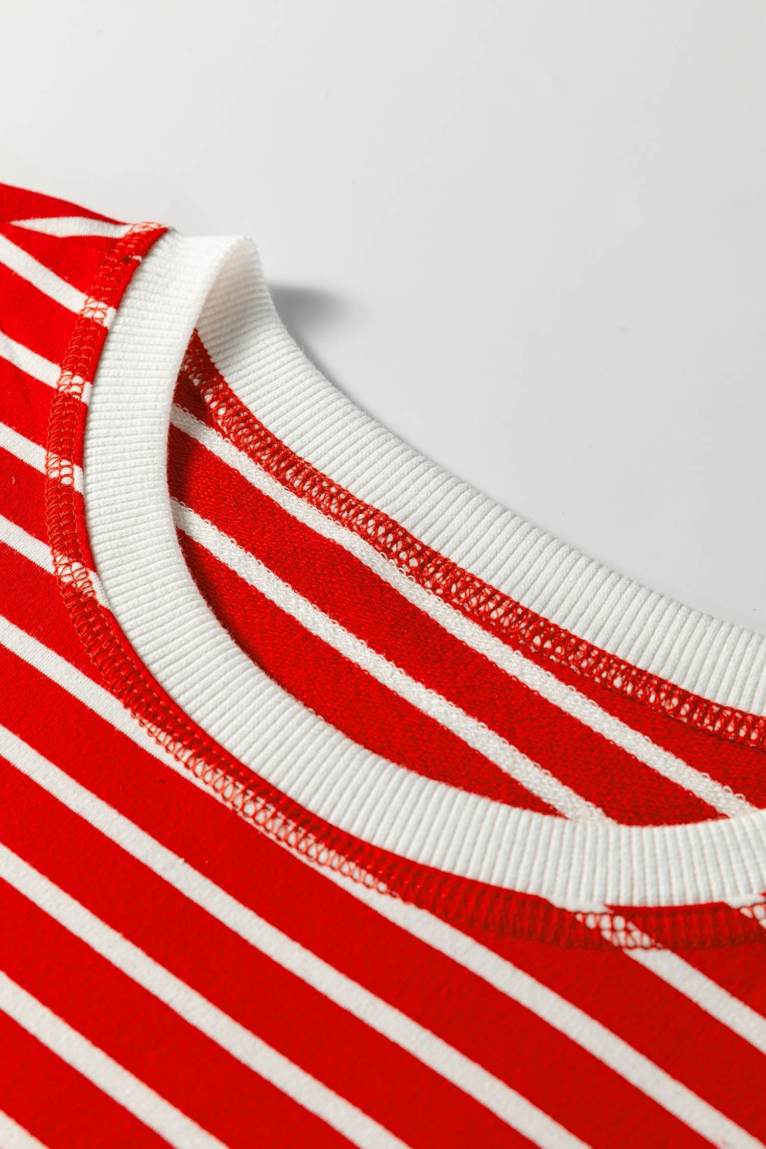 Ivy Trim Loose Tank Top - Striped Casual Sleeveless Shirt