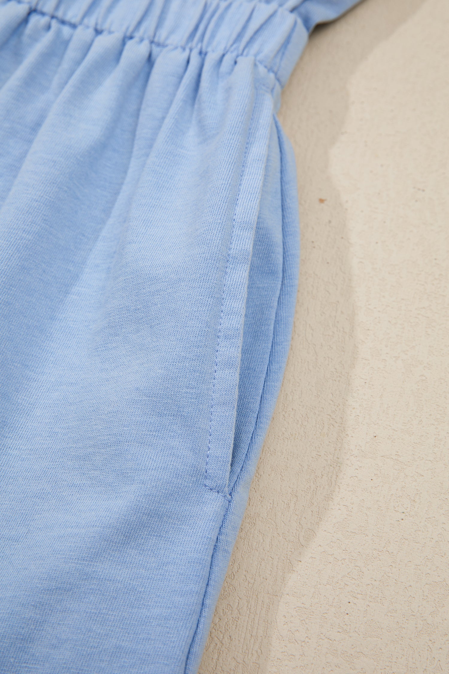 Mineral Wash Elastic Waist Cotton Tank Dress