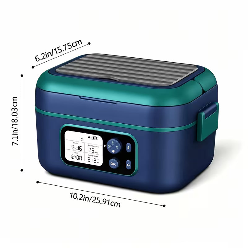 24000mAh Cordless Self-Heating Lunch Box with Schedule Timer