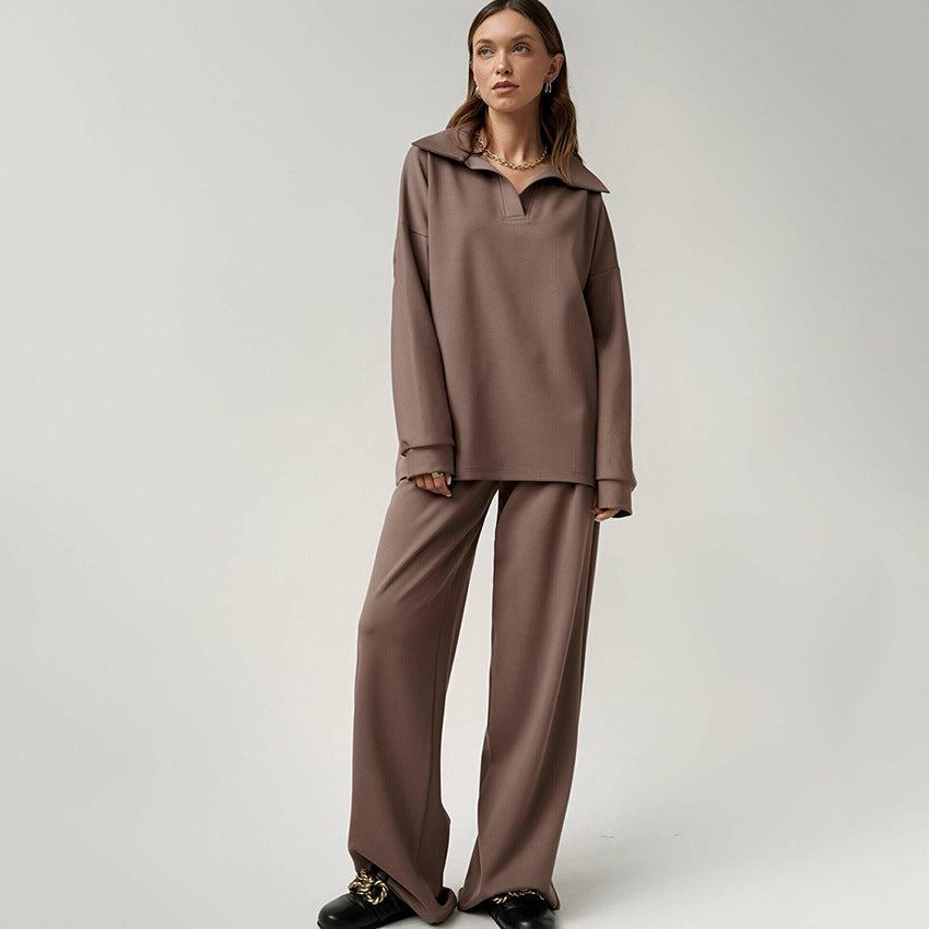 Women’s French Casual Two-Piece Suit High-Waist Trousers Set - Image 4