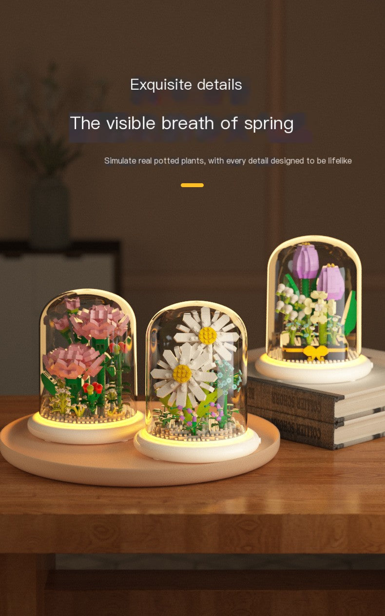 Eternal Flower Bouquet Sunflower Building Block Set