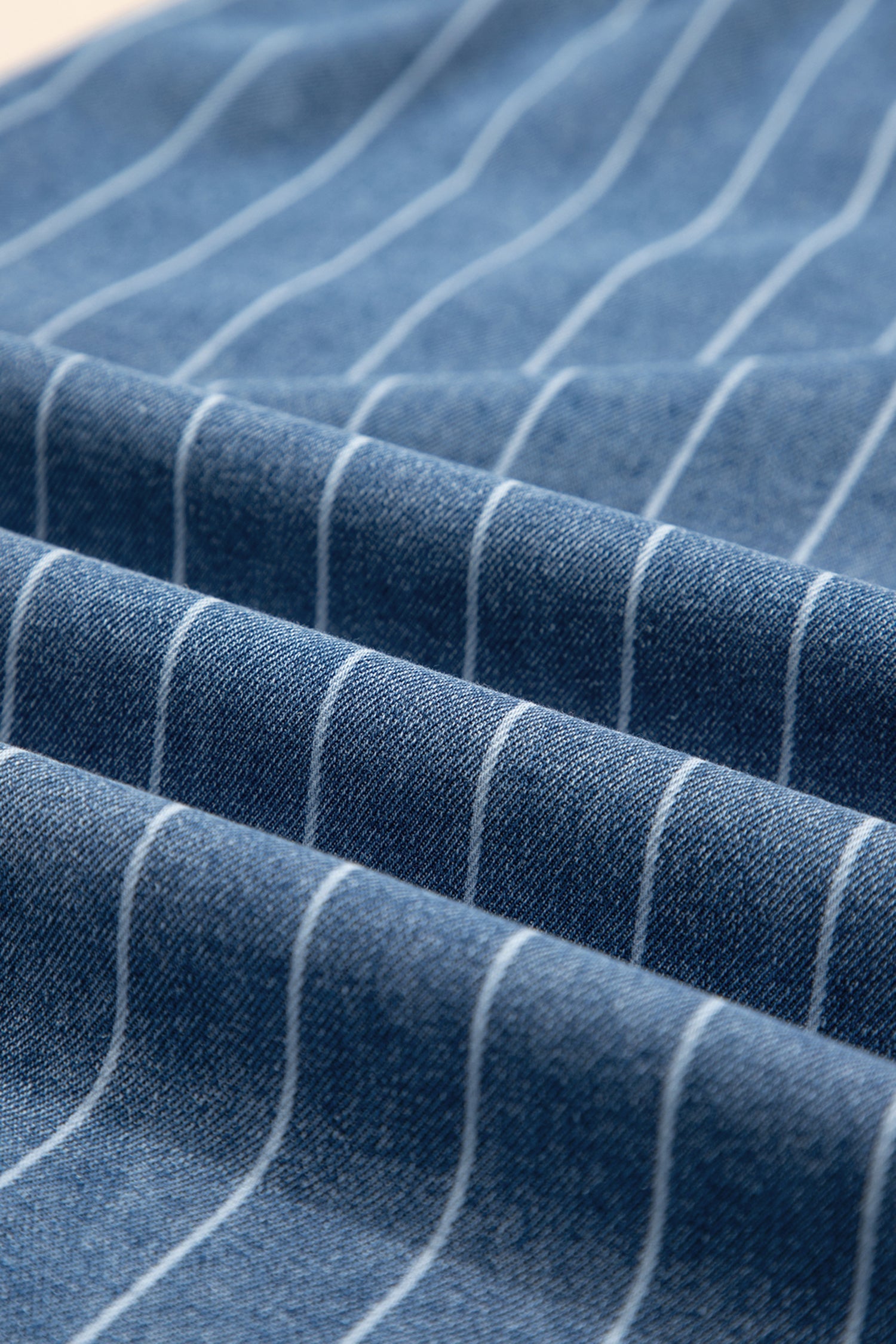 FRAME Striped Button Pleated Wide Leg Jeans | Drawstring Waist