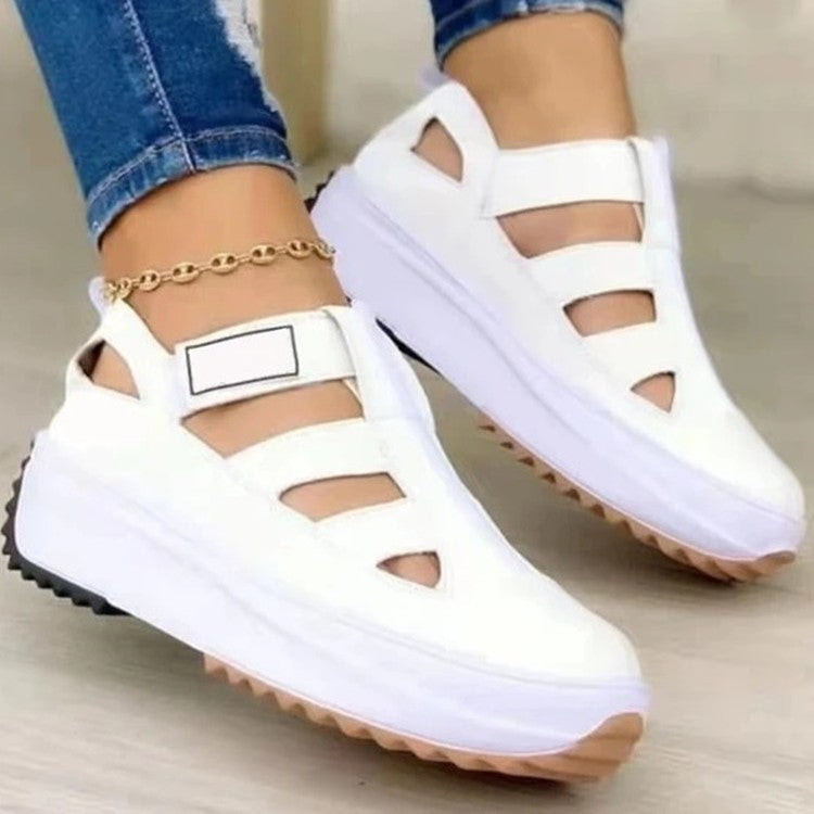 New Style Women's Thick Sole Casual Shoes with Velcro
