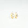 Pink Champagne Huggie Earrings