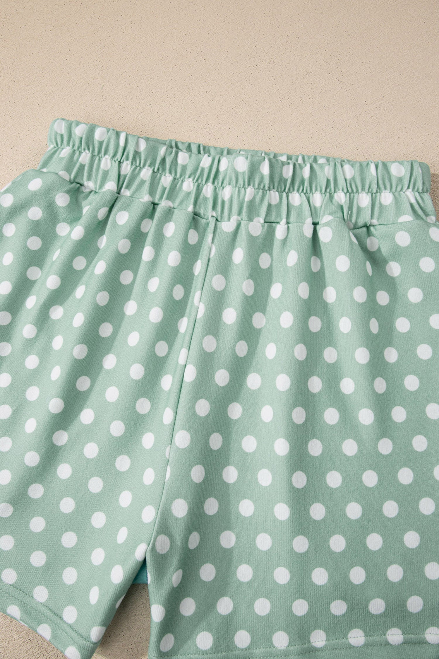 Purple Polka Dot Short Set Women's Two-Piece Casual Lounge Outfit